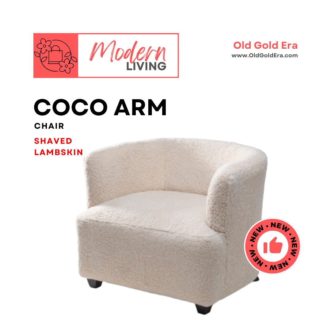 Coco Arm Chair (Shaved Lambskin)