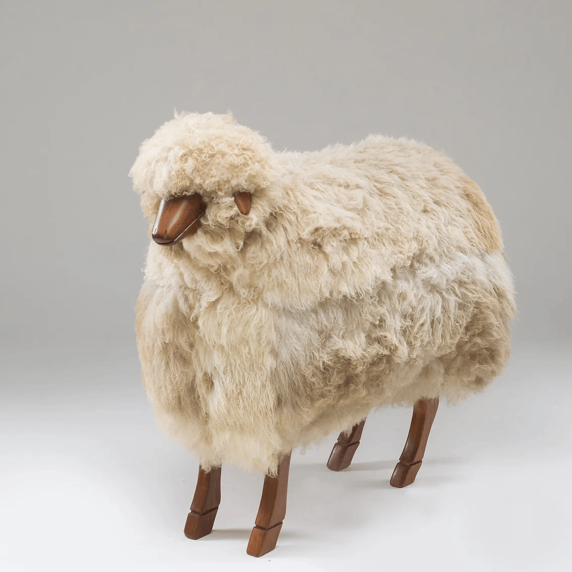 Luxurious Handcrafted Wooden Sheep (Choco Berberine)