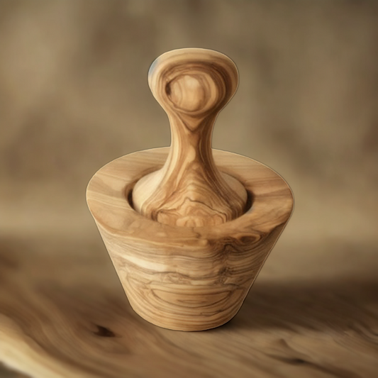 Olive wood Garlic Crusher