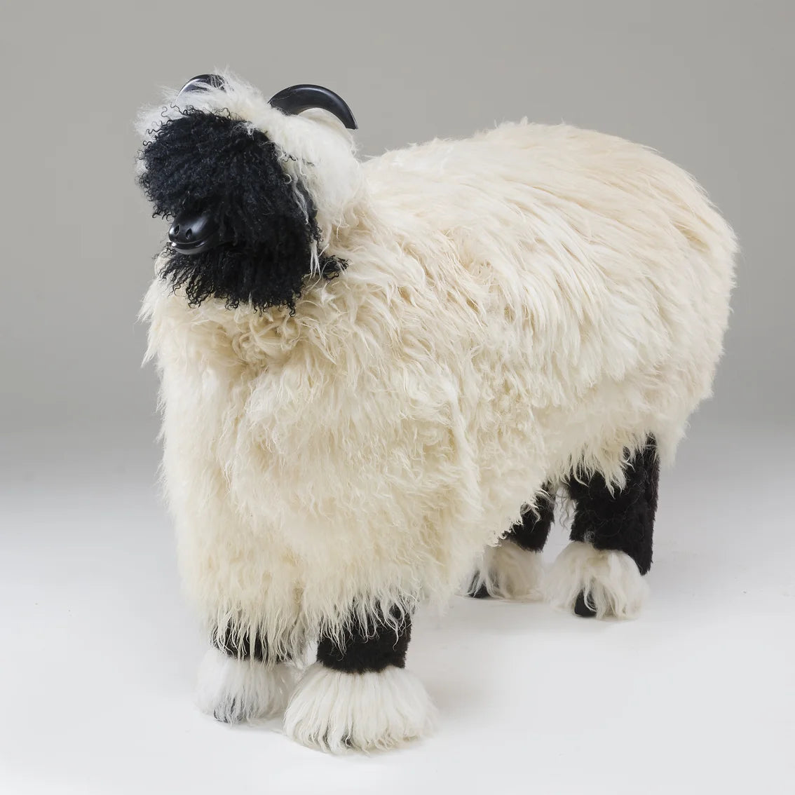 Luxurious Handcrafted Wooden Sheep (Black Nose)