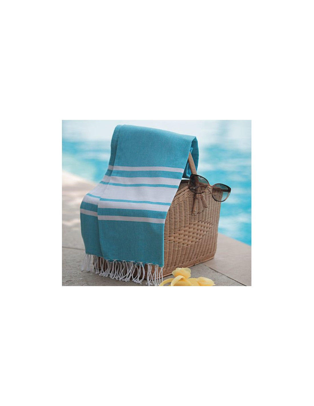 Luxurious Fouta Towel (Turqoise Blue)