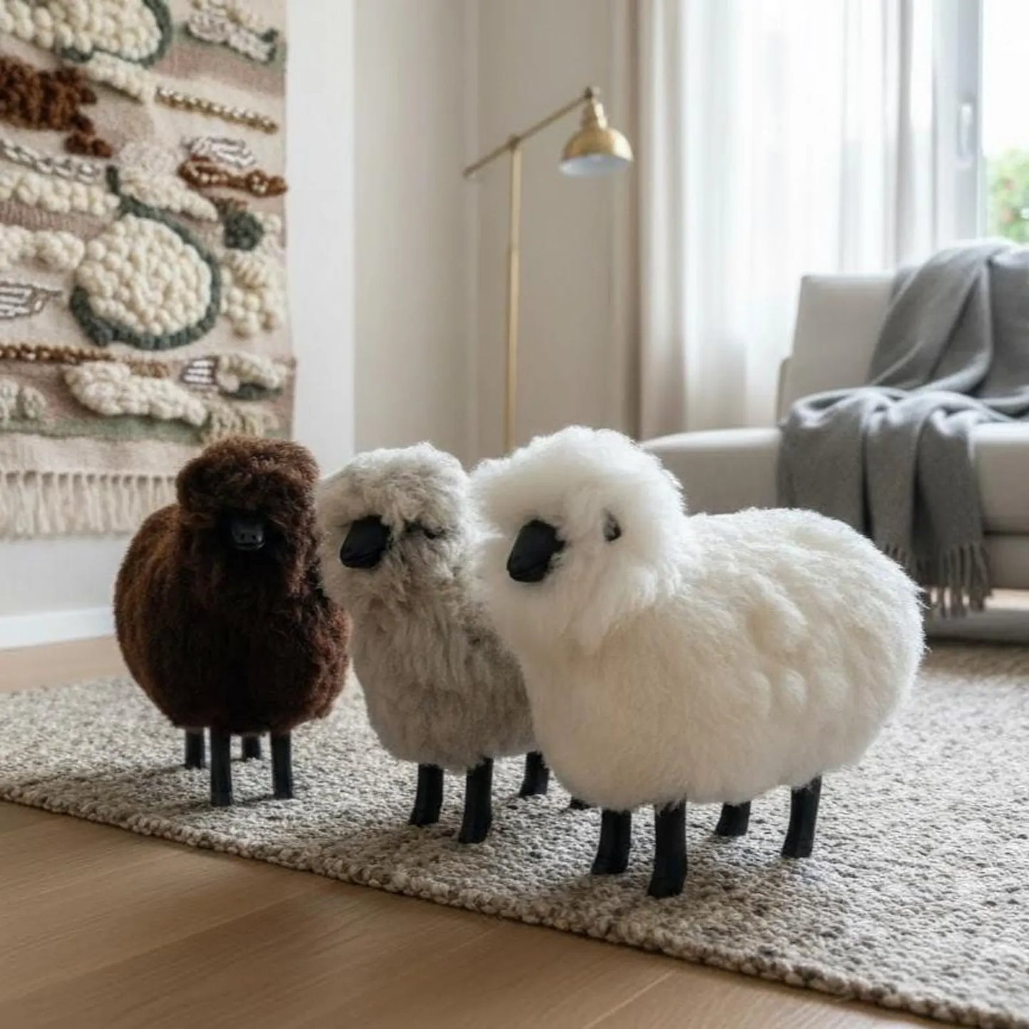 Adorable Wooden Sheeps